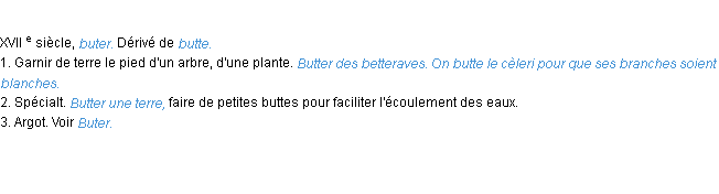 Définition butter ACAD 1986