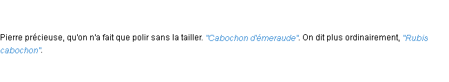 Définition cabochon ACAD 1798