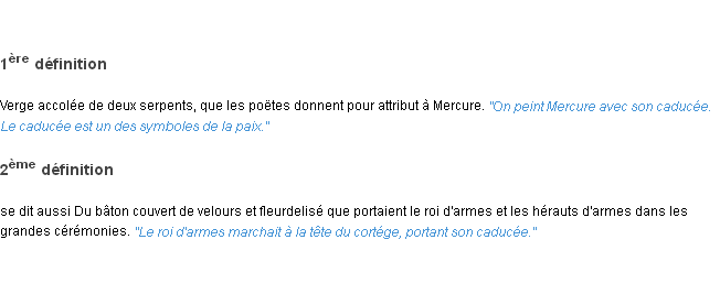 Définition caducée ACAD 1835