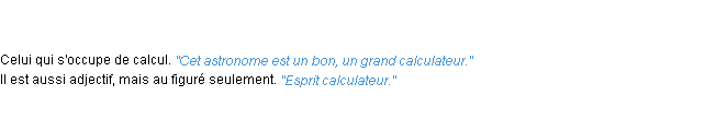 Définition calculateur ACAD 1835