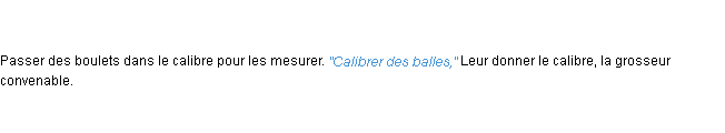 Définition calibrer ACAD 1798