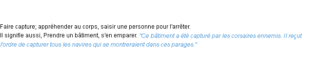 Définition capturer ACAD 1835