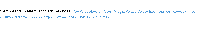 Définition capturer ACAD 1932