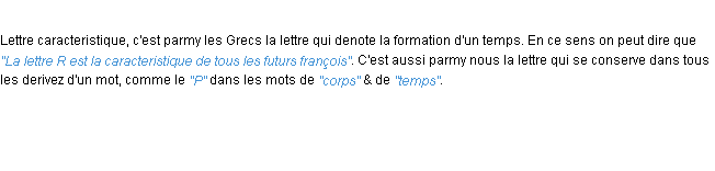 Définition caracteristique ACAD 1694