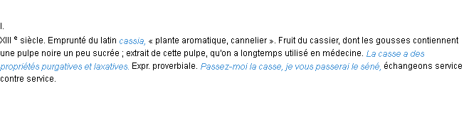 Définition casse ACAD 1986