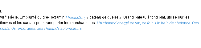 Définition chaland ACAD 1986