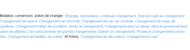 Définition changement ACAD 1835