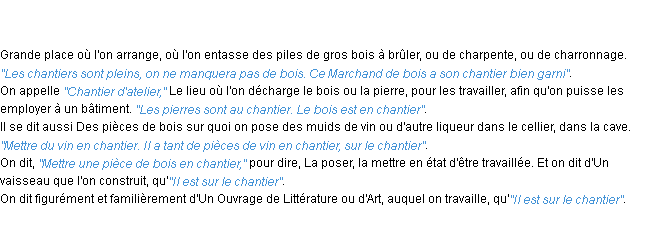 Définition chantier ACAD 1798