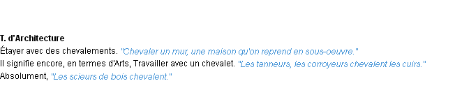 Définition chevaler ACAD 1932