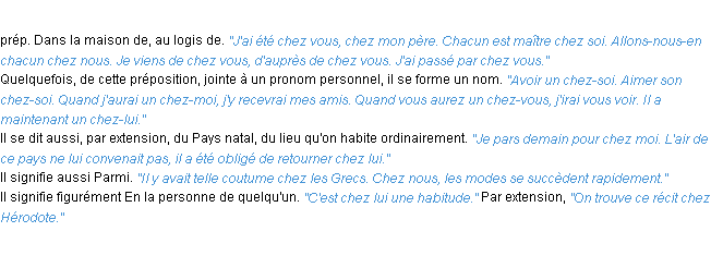 Définition chez ACAD 1932