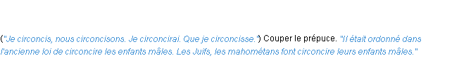 Définition circoncire ACAD 1835