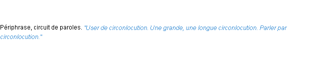 Définition circonlocution ACAD 1835