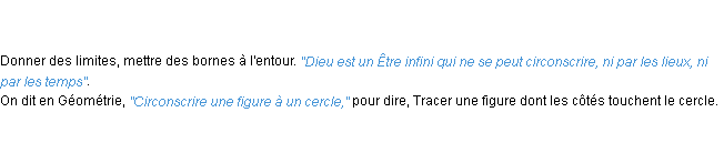 Définition circonscrire ACAD 1798