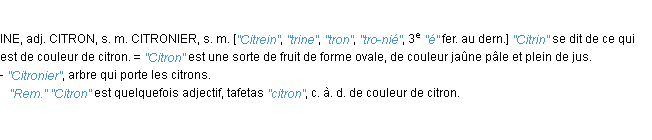 Définition citrin JF.Feraud