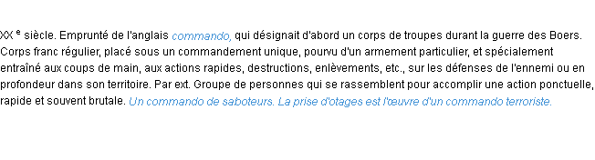 Définition commando ACAD 1986