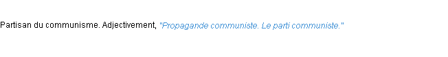 Définition communiste ACAD 1932