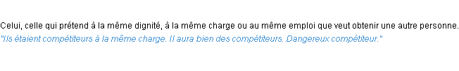 Définition compétiteur ACAD 1932