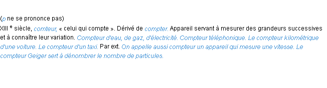 Définition compteur ACAD 1986