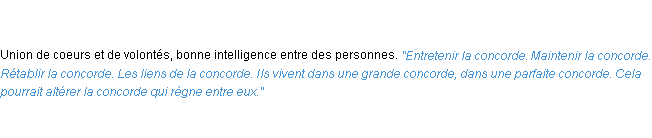 Définition concorde ACAD 1835