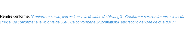 Définition conformer ACAD 1798