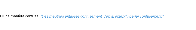 Définition confusément ACAD 1835