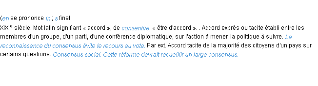 Définition consensus ACAD 1986