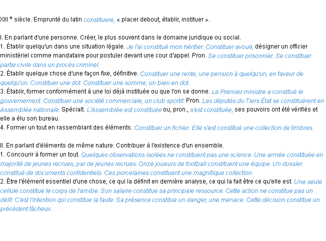 Définition constituer ACAD 1986