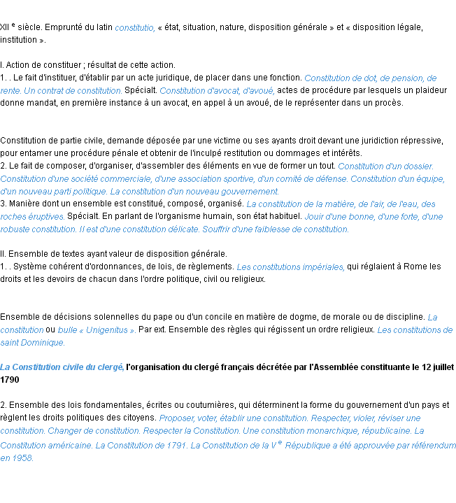 Définition constitution ACAD 1986