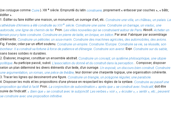 Définition construire ACAD 1986