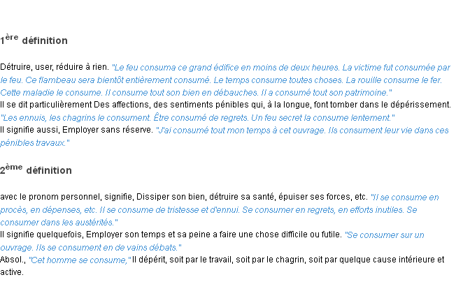 Définition consumer ACAD 1835