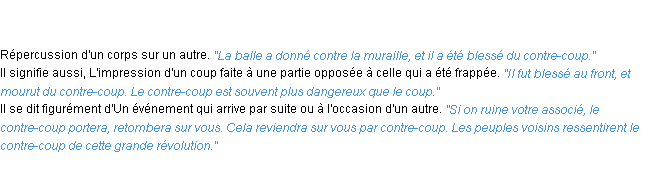 Définition contre-coup ACAD 1835