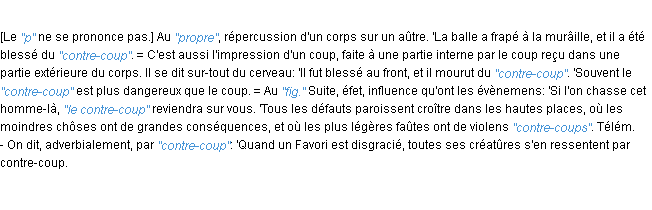Définition contre-coup JF.Feraud