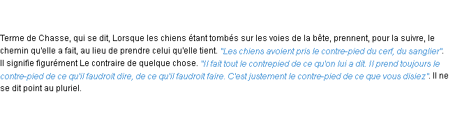 Définition contre-pied ACAD 1798