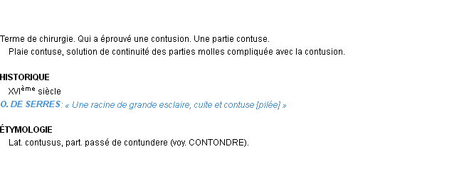 Définition contus Emile Littré