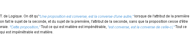 Définition converse ACAD 1835