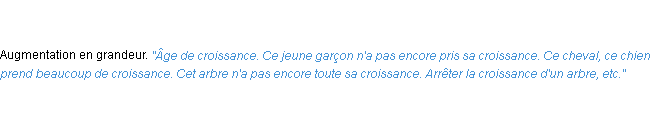 Définition croissance ACAD 1835