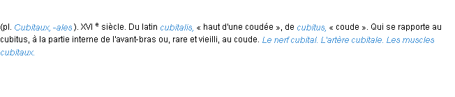 Définition cubital ACAD 1986
