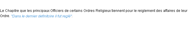 Définition definitoire ACAD 1694