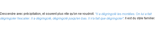 Définition dégringoler ACAD 1798