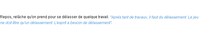 Définition délassement ACAD 1798