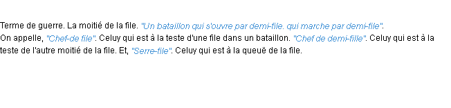 Définition demi-file ACAD 1694