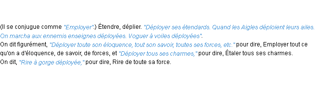 Définition déployer ACAD 1798