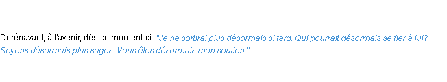 Définition désormais ACAD 1835