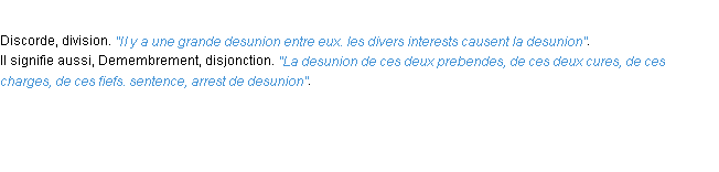 Définition desunion ACAD 1694