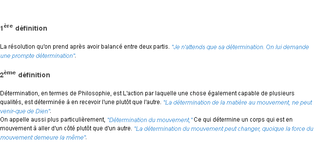 Définition détermination ACAD 1798