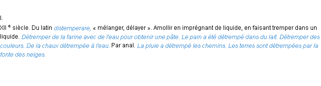 Définition détremper ACAD 1986