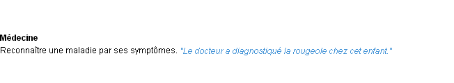 Définition diagnostiquer ACAD 1932