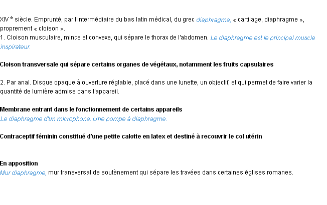 Définition diaphragme ACAD 1986