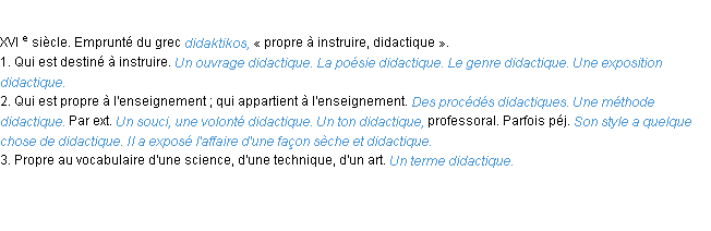 Définition didactique ACAD 1986