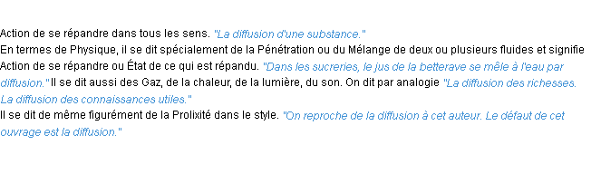 Définition diffusion ACAD 1932